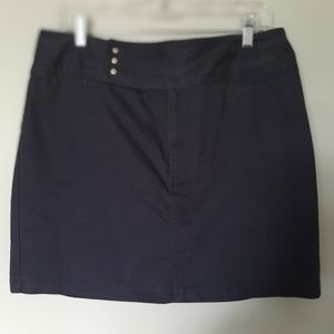 SONOMA Navy Skort with Zipper and Snap Waist size 14